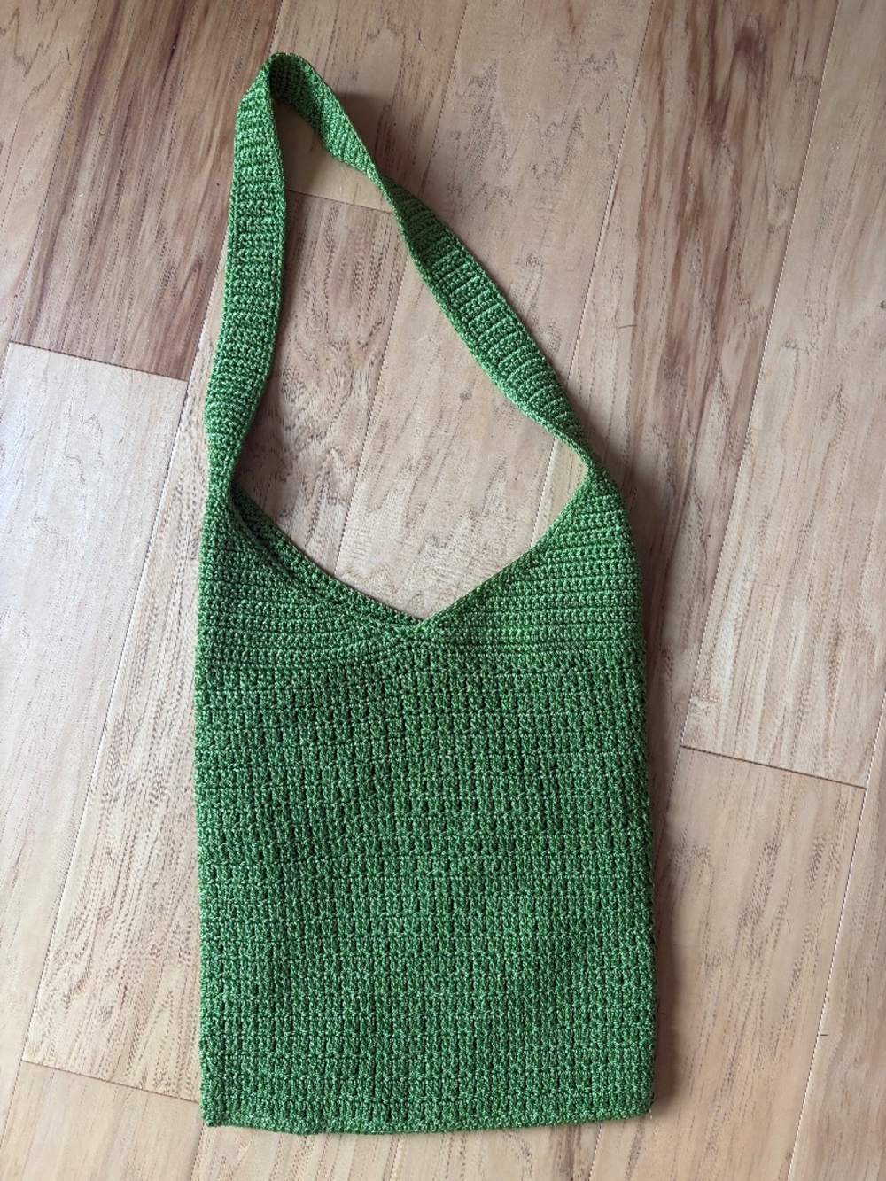 Vintage Jacqueline Ferrar Green Knit Woven Hobo Bag